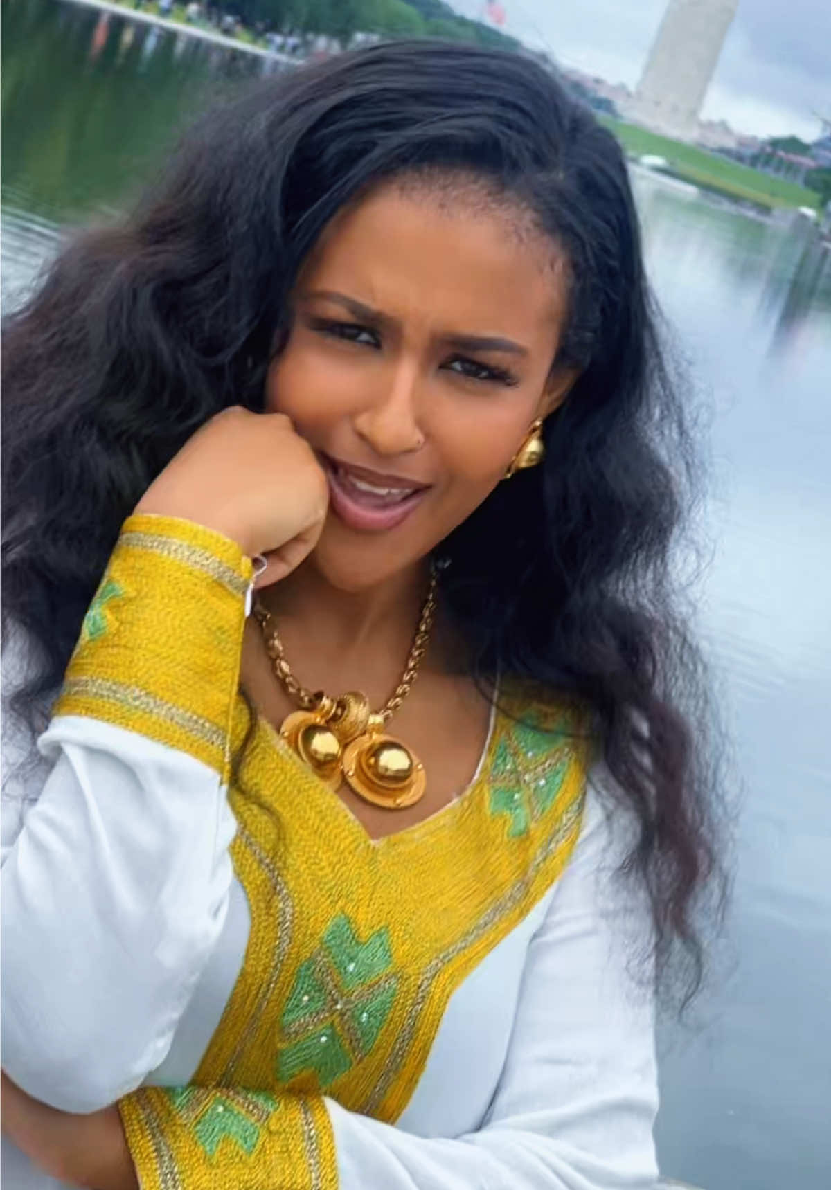 HI DC 💛💛 I luvv this new dress thank you @House of Sheba 😘 this song Ewalu🔥 #fypシ #ethiopian_tik_tok #tigraytiktok #zeimaaaaa 