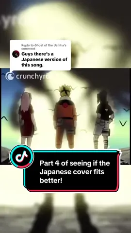 Replying to @Ghost of the Uchiha Part 4 of seeing if the Japanese cover by Sunrise Skater Kids fits better than Dear Maria #dearmaria #dearmariaisananimeopening #naruto #narutoedit #sunriseskaterkids #anime #animetiktok 