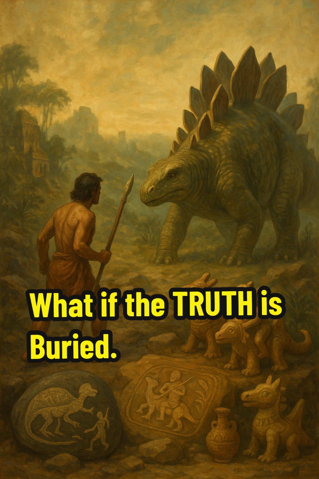What If Humans Lived with Dinosaurs? This Ancient Evidence Says Maybe Could ancient humans have walked with dinosaurs? While mainstream science says no, strange artifacts like the Ica Stones, Acámbaro figurines, and dragon myths across cultures suggest otherwise. This video explores fringe archaeology, mysterious footprints, and the lost legends that refuse to die. From satellite scans of ancient Amazonian cities to carvings that predate paleontology, is it possible the truth is still buried? Watch until the end—you won’t believe the twist. #AncientMysteries #DinosaursAndHumans #ForbiddenArchaeology #LostHistory #ConspiracyTheories