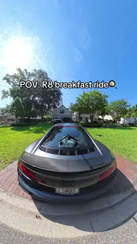 volume up‼️ #audi #r8v10 #breakfast #cartok #fyp 