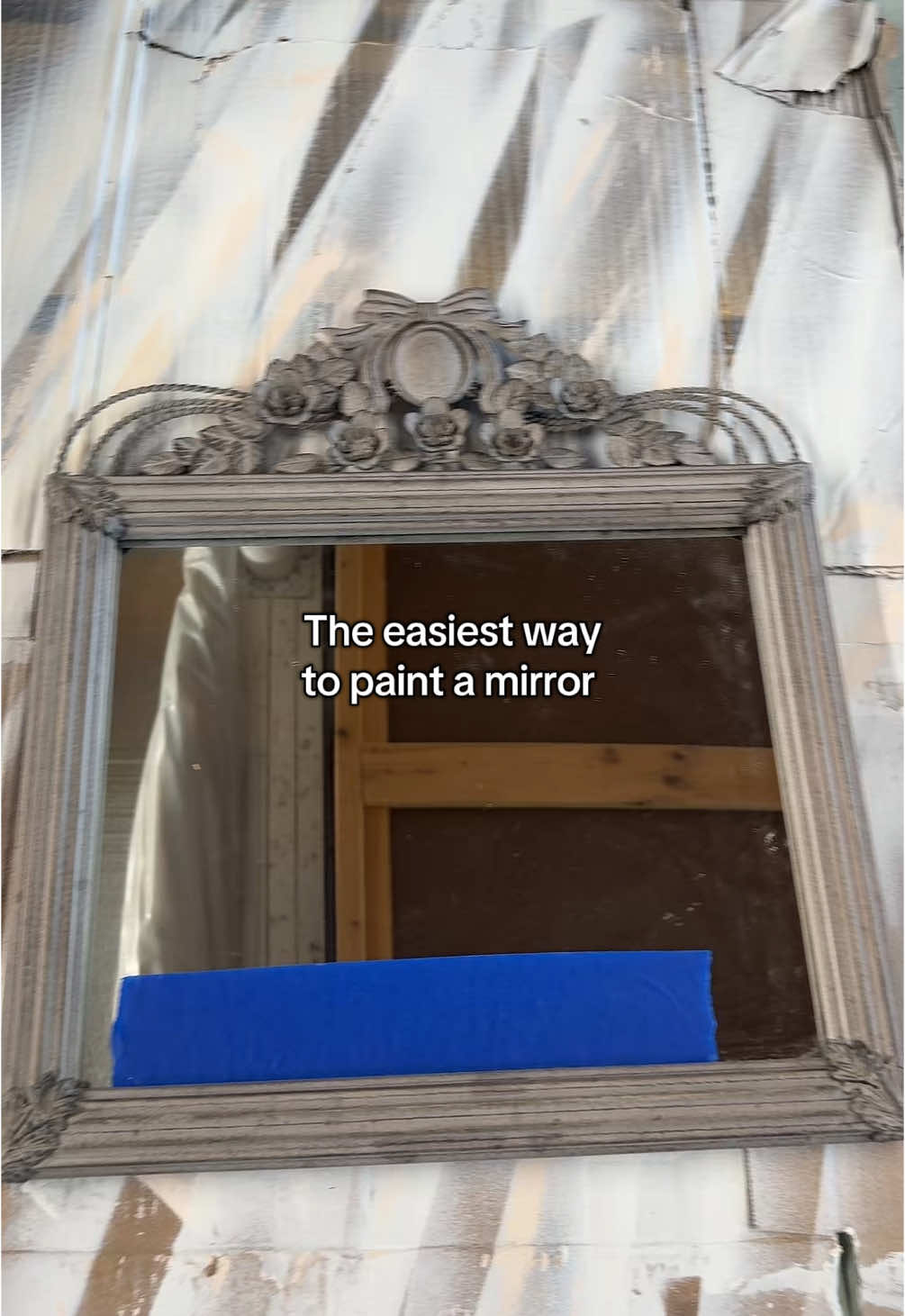 My hack for painting mirrors pls enjoy and if you think she looked better before you’re WRONG 🥰🥰