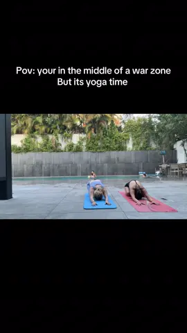 I love being in Israel and this is my second time ever doing yoga #CapCut #fyp #pov #jewishtiktok #foryoupage #passover #travel #airbags #zionist #jewish #israel 