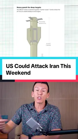 US Could Attack Iran This Weekend #usa #america  The US is reportedly looking at attacking Iran this weekend. This comes as President Trump is reportedly conflicted on what to do. He reportedly ordered the attack plan, which is why we’ve seen this huge influx of assets to the region but he has not yet given the final go-ahead. Trump is supposedly conflicted over whether the US can actually destroy the Fordow uranium enrichment facility. He has been told by the military that using the 20 foot long, 30,000 pound GBU-57 will completely destroy it, but his aides say he is not fully convinced. Last year, the Pentagon tested the bomb twice and they say it will work. But some defense officials and the Defense Threat Reduction Agency say that even if they used several GBU-57s, it would not penetrate deep enough underground and that it would only do enough damage to collapse tunnels and bury it under rubble. The agency says that the US would actually have to soften the ground up with GBUs, and then use a tactical nuclear bomb to completely destroy it. Whether these bombs will work is becoming a fierce debate. Israel has suggested very publicly that they could take it out with a commando raid. However, while this debate is raging - US intelligence agencies maintain that Iran is not seeking to build a nuclear weapon, but Trump says he doesn’t care what they say. This morning there was an anti-war protest outside of the White House.