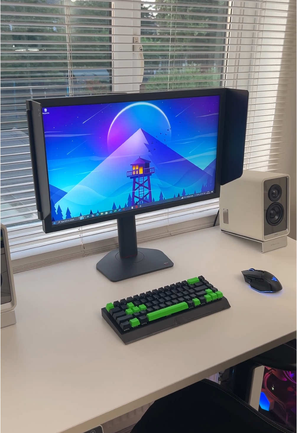 ZOWIE XL2566X+ 400Hz Gaming Monitor for Esports. If FPS gaming is your thing , then this is the monitor for you.  It has a minimalist design, and features new DyAc 2 (Dynamic Accuracy Technology) for improved motion and clarity.  Learn more using the link below. https://benqurl.biz/4dhaANi    #GamingSetup #fpsgames #400hz #zowie 