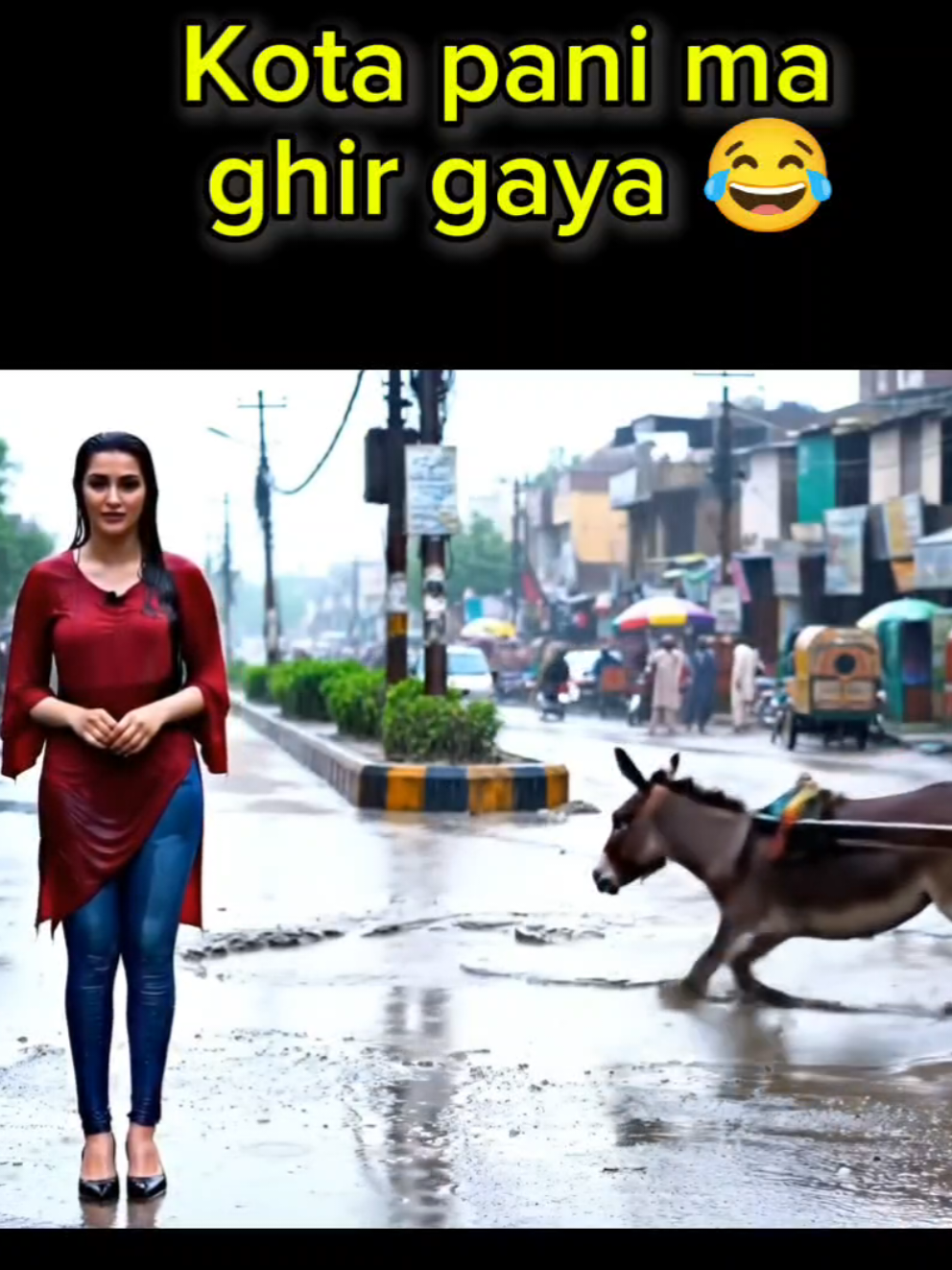Kota pani ma ghir gaya 😂🤣🤣#tiktokscenescontest #tiktoksearchinsights #creatorsearchinsights #isrealattack #iranattacksisrael 