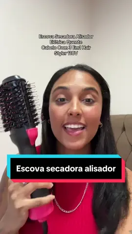 Eu simplesmente amo a praticidade da Escova Secadora Alisador Elétrica Quente Cabelo Com 3 Em1 Hair Styler 110V #escovasecadora #fyp #dicasdebeleza #tiktokshopchegou #tiktokshop #comousarescovasecadora 
