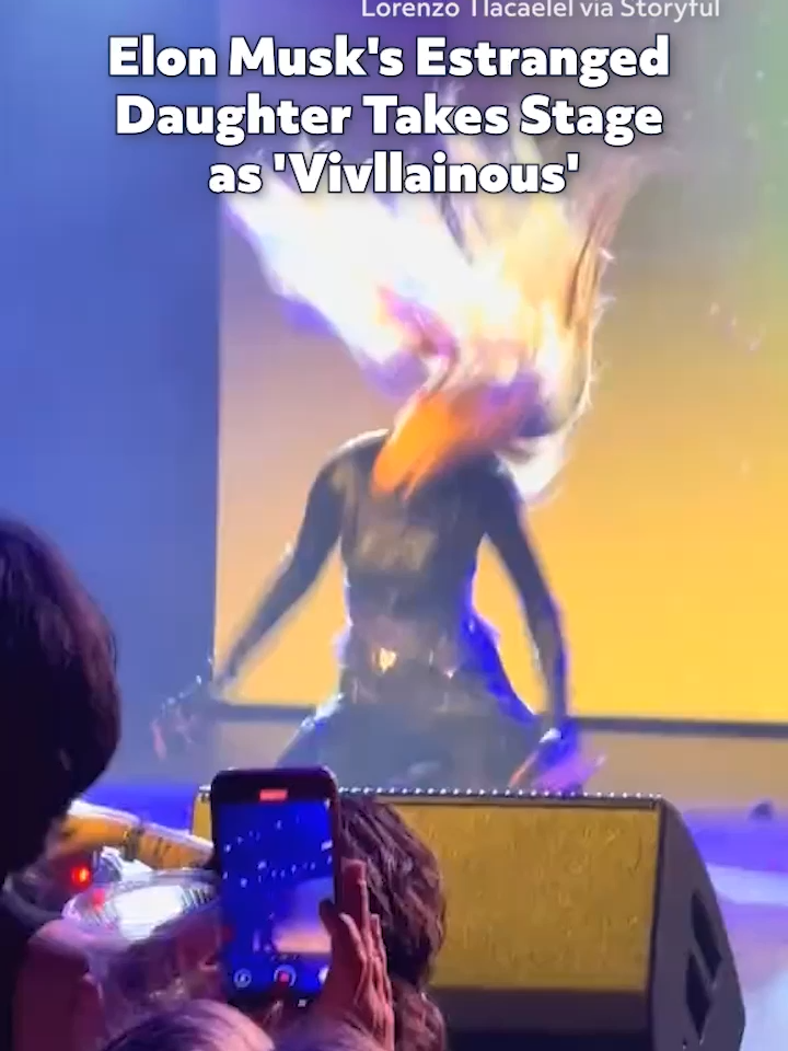 Vivian Jenna Wilson, estranged daughter of Elon Musk, took the stage at a charity drag show under the moniker Vivllainous at The Bellwether in Los Angeles.