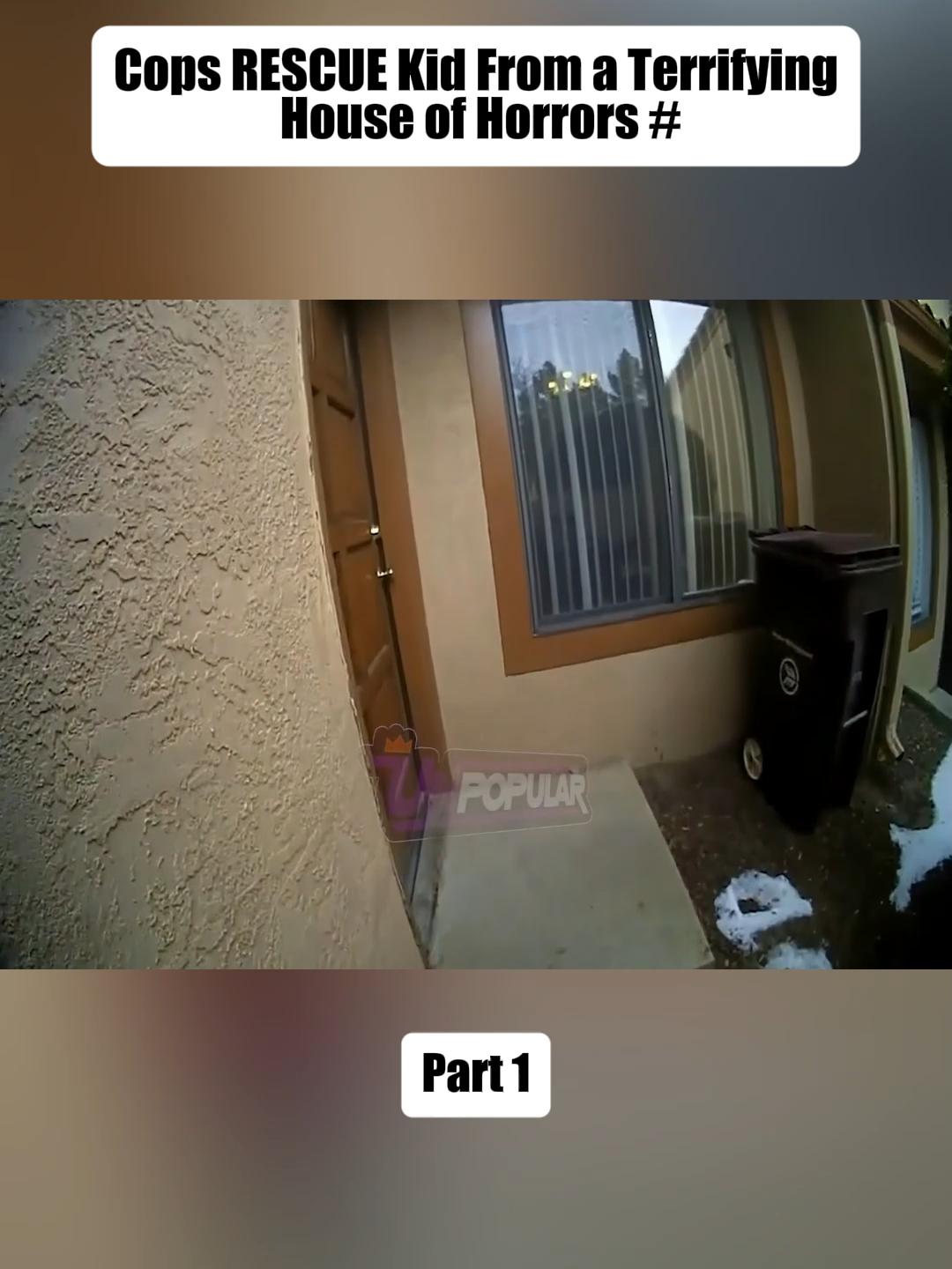 Cops RESCUE Kid From a Terrifying House of Horrors  Part 1 #cops #copsoftiktok #copsontiktok