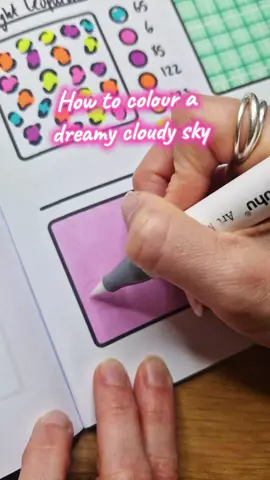Here's how to colour a dreamy sky background using a colourless blender, acrylic marker, cotton bud and white gel pen. It's so easy but creates such dreamy clouds! What do you think? Let me know if you use it, I'd love to see your pages! Also shoutout to @Creamy Paper Co and their fab Coloring Pal workbook which I used for this tutorial 🩷🩷 #colourtok #colortok #coloringcommunity #coloringtutorial #coloringforadults #coloringtechniques #creatorsearchinsights  Easy coloring tutorial | TikTok coloring tutorial | How to draw sky background 