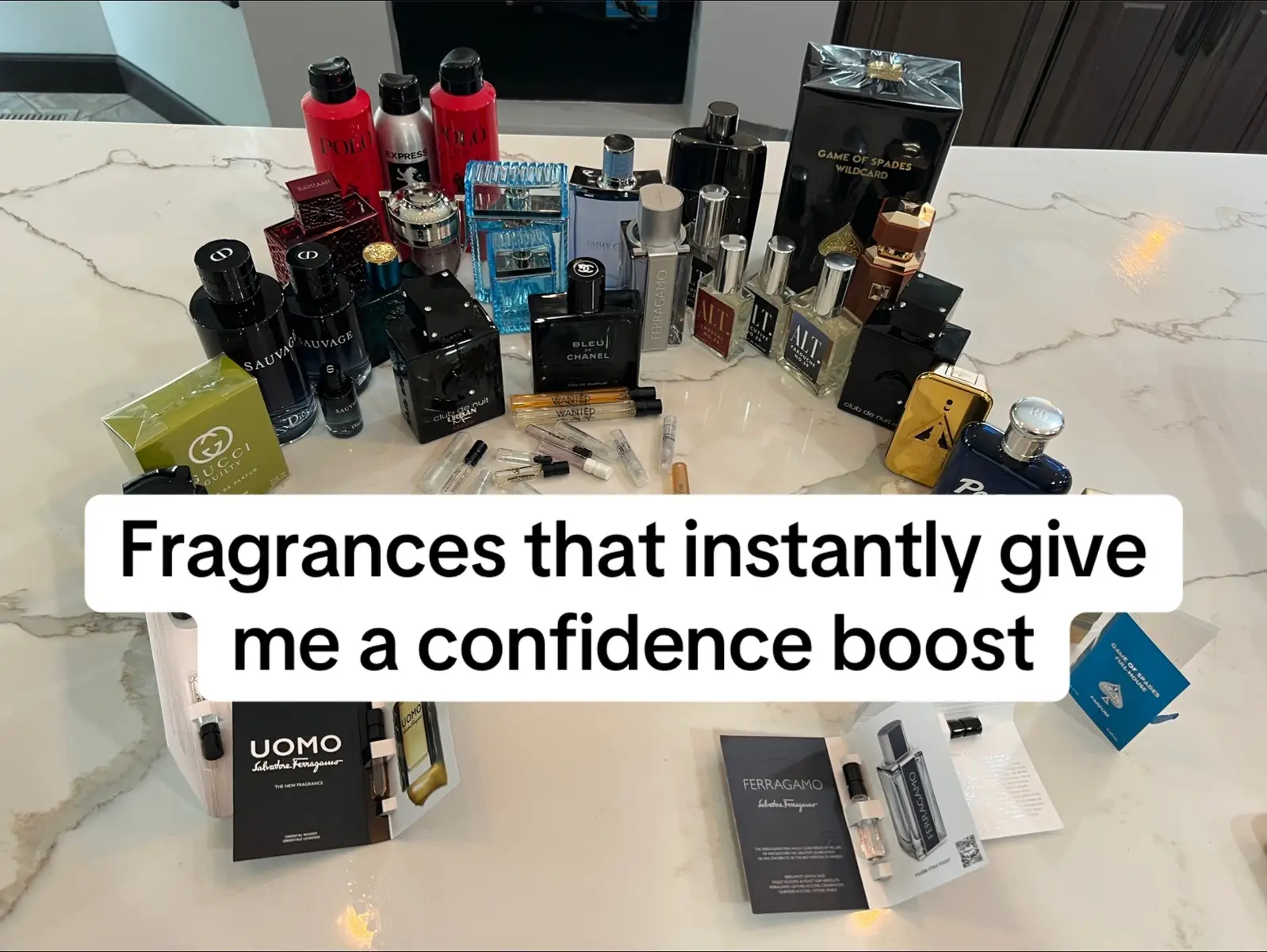 Let me know if you guys have any fragrances that give you a big confidence boost or if you agree with these.  #fragrance #cologne #parfum #fragrancetiktok #fragrancetok #perfumes #compliment 