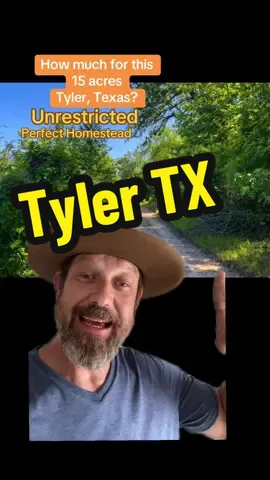 Tyler Texas 15 Acres for sale cash or financing available message me for details #roostervance #nocreditland #texasland #texaslandforsale #homestead #greenscreen 