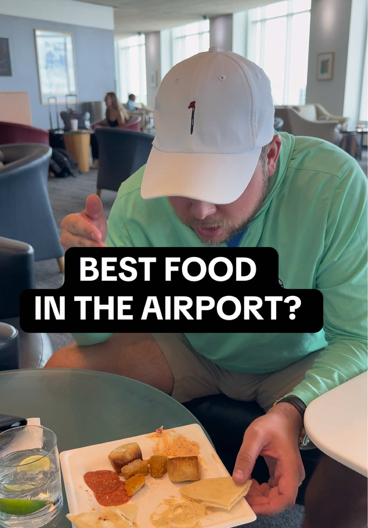 Is this the best airport food? Hey @delta stop cancelling flights. #food #foodies #airportlounge #delta #skyclub #cvg #airport #london 