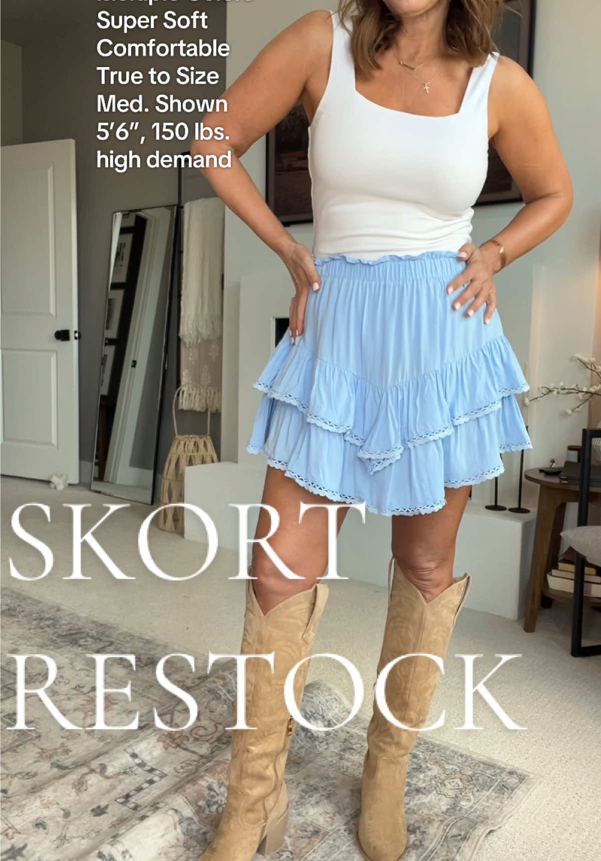 Replying to @happygirl0708  They just did a restock too! #skort #shortskirt #flowyskirt #concertoutfit #laceskirt 