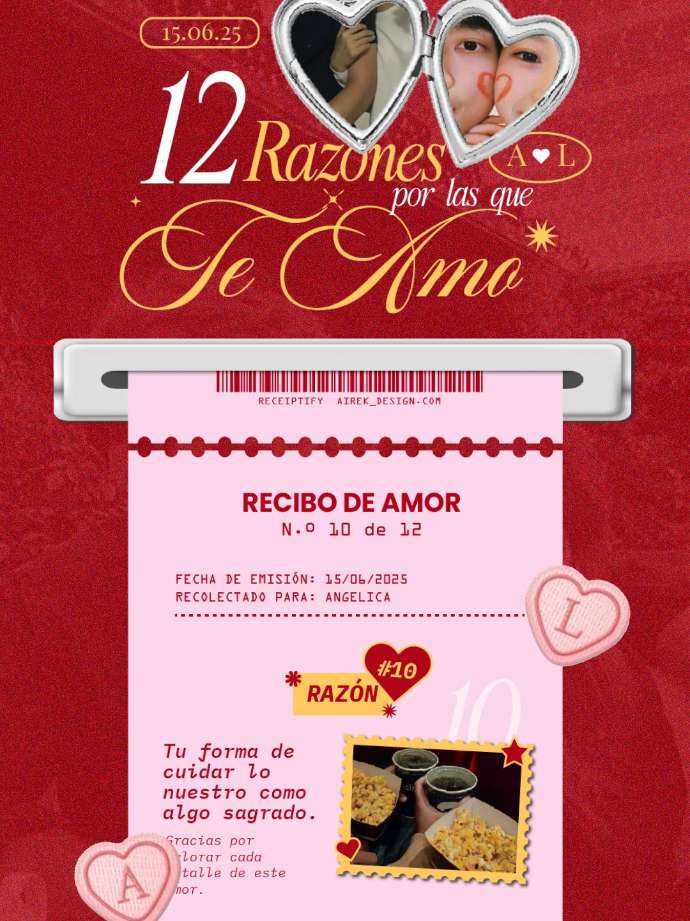 Una mini expendedora con 12 razones por las que ama 💌 El detalle perfecto para sorprender desde el corazón. 💕  Ideal para aniversarios, fechas especiales o solo porque sí Comenta o mándame DM y creo uno para ti 💬 💘 regalo digital personalizado #regalovirtual #amoradistancia #regalospersonalizados #regaloparaminovio 