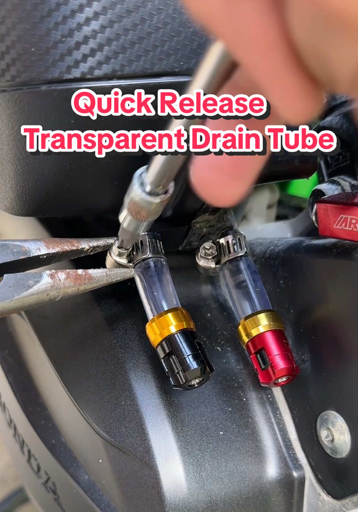 Transparent cvt drain tube para quick release ng tubig #quickreleasecvtdraintube #cvttransparentdraintube #universalcvtdraintube #airfilterdraintube #airfilterdraintubeuniversal #motorcycleaccessories #trending #fyp #viral 