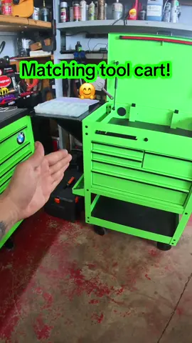 🔴Red➡️Green🟢 #toolbox #green #snapon #toolsofthetrade #toolstoday #mechanic #mechaniclife #mechanicsoftiktok #bluecollar #auto #automotive #carmechanic #drill #new #stickers #harborfreight #usgeneral 