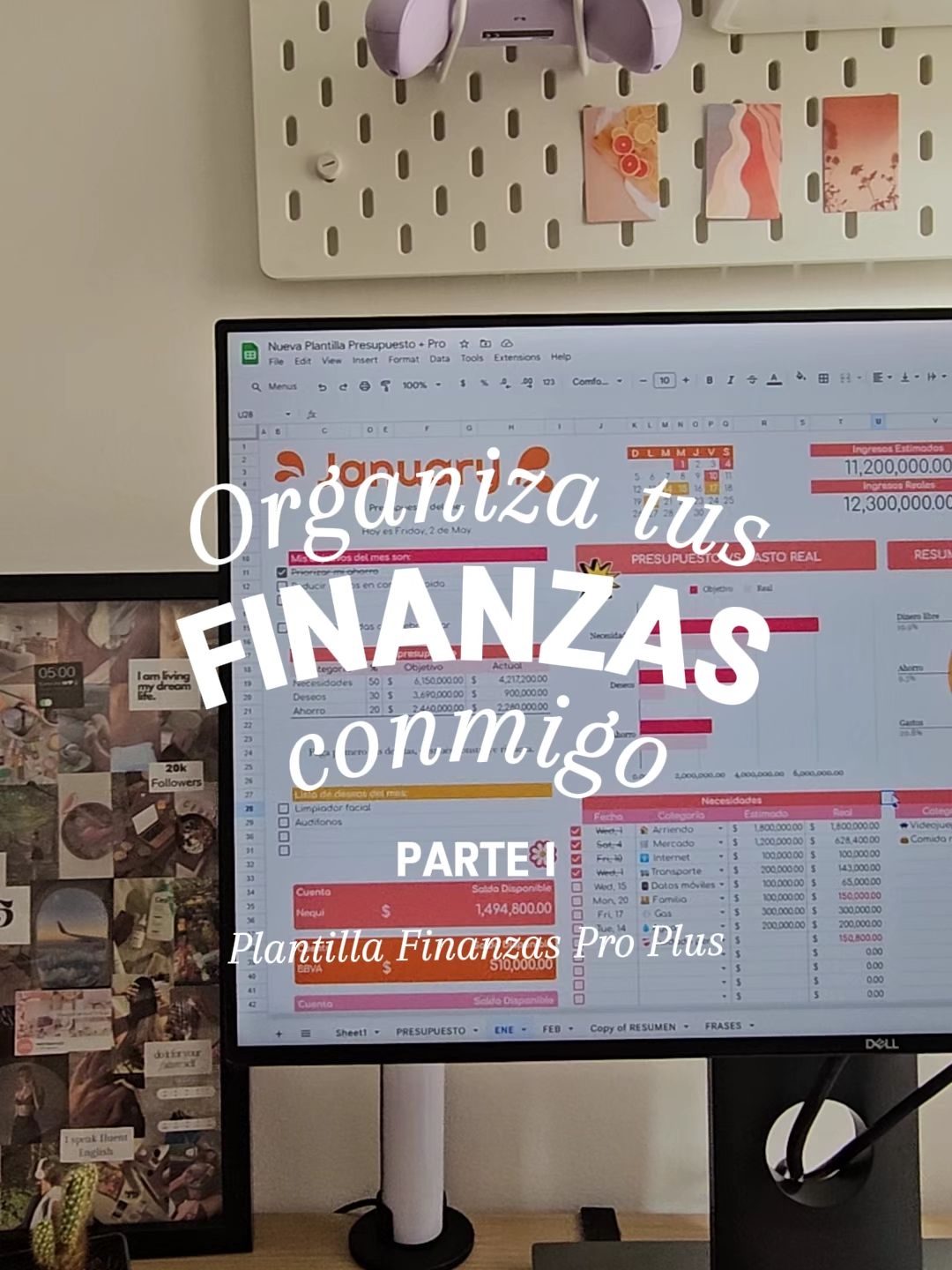 Te enseño cómo puedes llenar la plantilla para organizar tus finanzas personales 💻🌸  #googlesheets #plantillagooglesheets #googlesheetstemplate #plantillafinanciera #presupuesto #controlfinanciero #finanzaspersonales #googleSheets #finanzasinteligentes