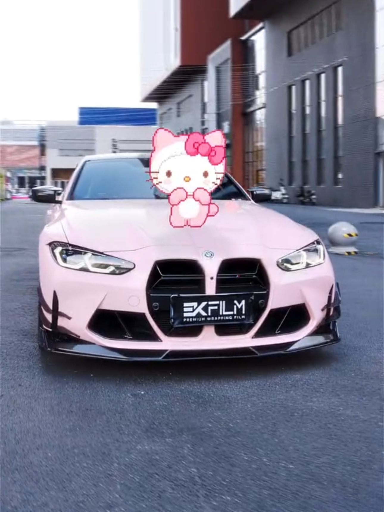 Hello Kitty collab with BMW?? | 120FPS | #Caredit #hellokitty #m4 #pinkbmw #fyp #edit #bmw #bmwmotorsport #trend