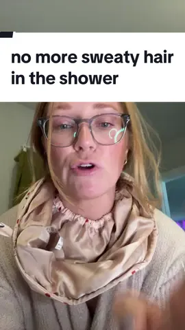 Sweaty/frizzy hair in the shower on non wash days NO MORE ❌ @Kitsch #showerroutine #showercap 