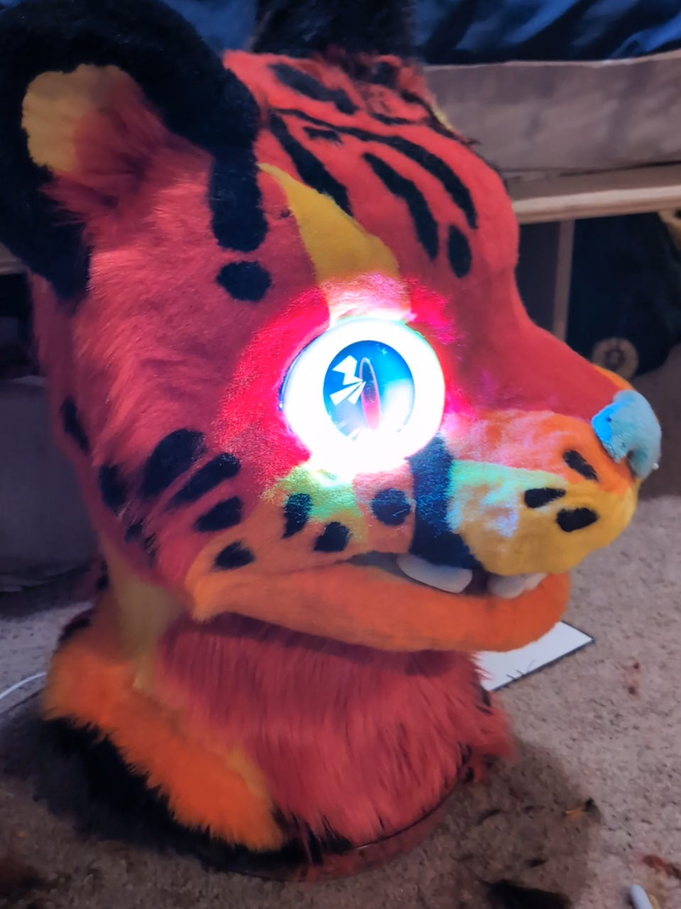 he's almost here 🏎️⚡  #cheetahfursuit #carsmovie #lightningmcqueen #clownfurry #clown  #fursuiting #fursuitmaker #fursuit #furry #fursuiter #hyenafursuit #furrytiktok #furryfandom #fursona #furyou 