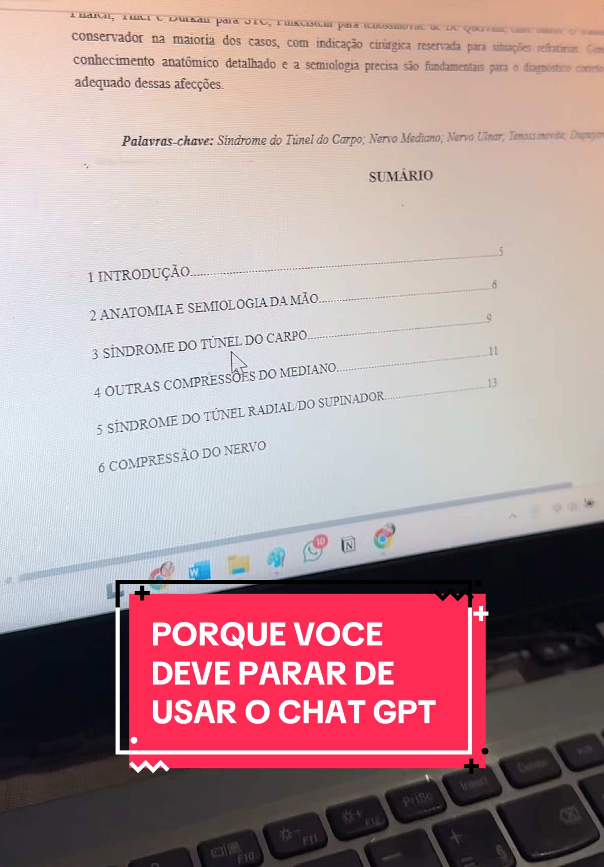 PARE de usar o chatgpt!! #inteligenciaartificial #truque #dica #studytok #vestibular #studytok #estudar #dicasestudos #studytoker #organizacao #studywithmee #desenvolvimentoprofissional #foconosestudos #motivacaoestudos #focoedisciplina #estudos #study #estudantedemedicina #vestibulando #enem  #estudar #estudaringles