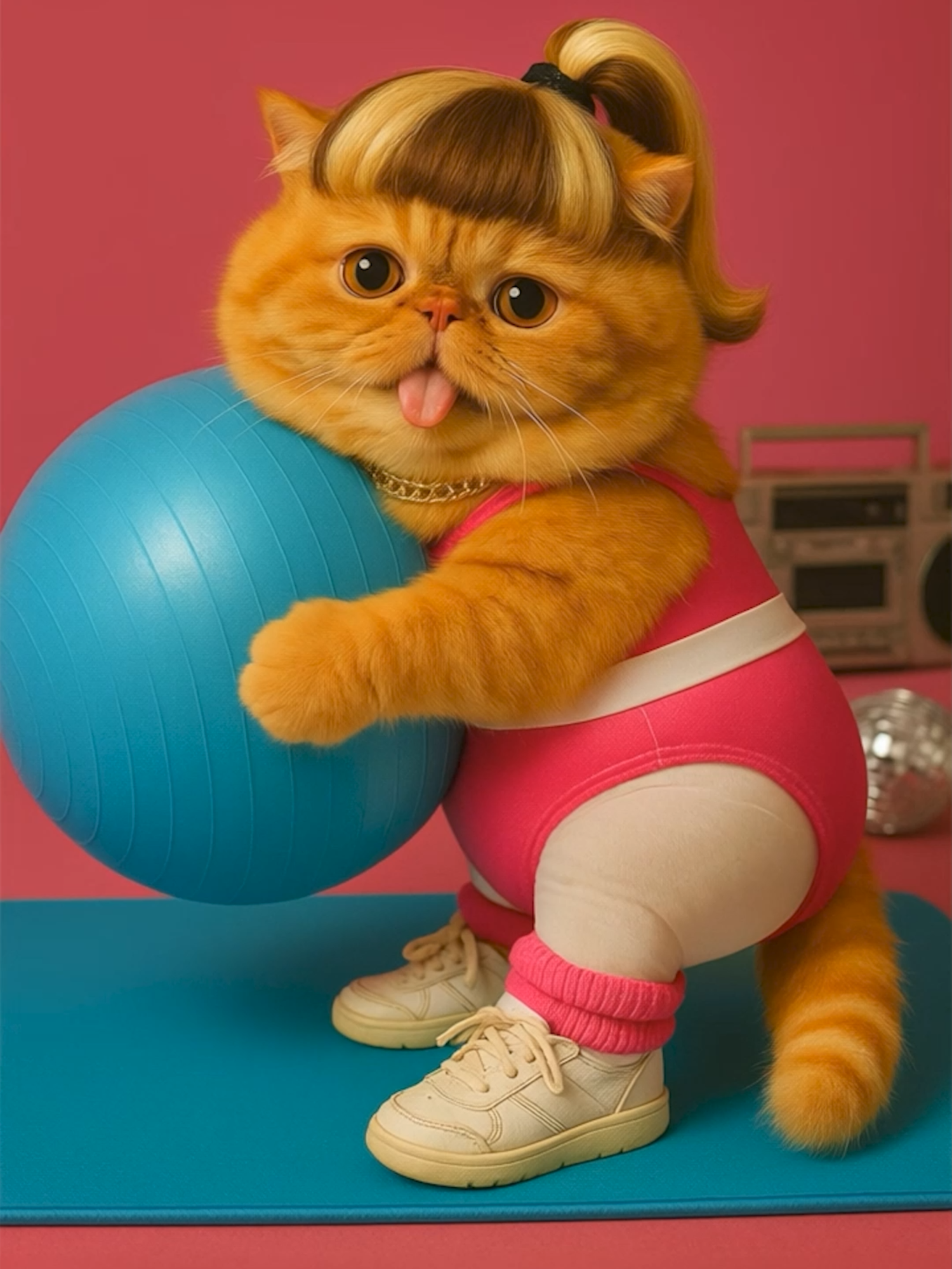 💫 Aerobic Ball Spin 💫 🎁 Like it? Send a gift!🙏 🐱 #catlife #cutecat 😂 #Cat #funnycats 🎥 #Catsoftiktok #catvideo #แมวอ้วน #แมวส้ม #trend #trending #เทรนด์วันนี้tiktok