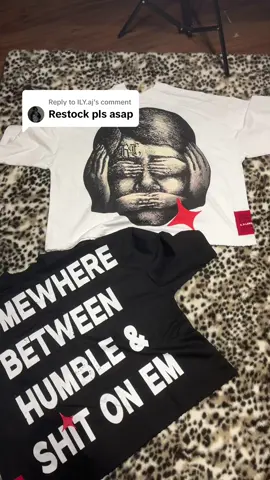 Replying to @ILY.aj BOTH COLORWAYS RESTOCKED🙌🏼 #StreetStyle #smallbrand #graphicdesigner #oversizedtee #brandowner #boxyfit #statementpiece 