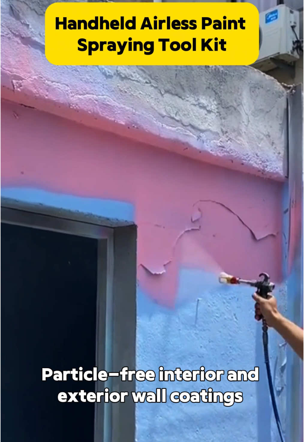 Skip the $500 painter bill! This beginner-friendly spray painter gives flawless results in minutes #Airless #paint #Sprayer #kit #fyp 