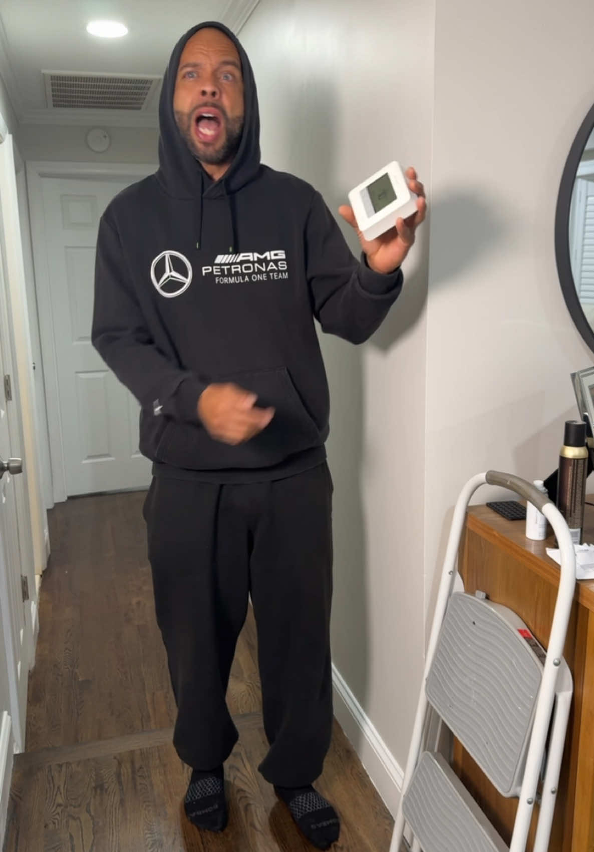 There’s rules to this A/C game. How low do you put your thermostat ?   🤣🤣🤣🤣🤣 #marriedlife #therealmedinagang #couple #fyp 