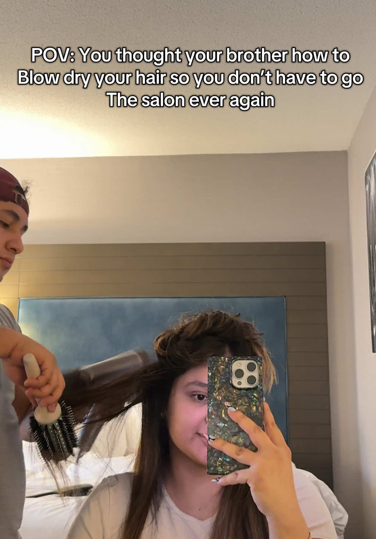 Best decision ever!!!!!!  #Siblings #hair #brotherandsister 