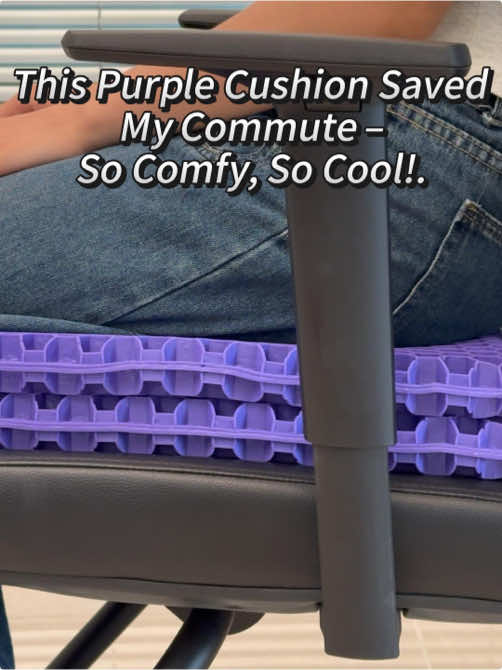This Purple Cushion Saved My Commute – So Comfy, So Cool!. #PurpleSeatCushion#GelSeatCushion#SeatCushion#WorkFromHomeEssentials#OfficeComfort#BackPainRelief#TeacherLife#TruckDriverComfort#PostureSupport#HomeOfficeSetup#cars#automobileaccessories#cargoodthing#carsoftiktok#TikTokshop#tiktokshopping#desksetup#GamingSetup#officelife#gelcushion#seat#gel#seatcushion#chaircushion#gelseatcushion#honeycomb#longrides.