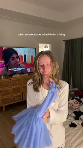 Ofc I’m folding a tutu while watching love island…. I’m a mommy🤪🤪🤪🤪 #LoveIsland #loveislandusa #imamommy #mommy #sahm #stayathomemom #sahmlife #laundry 