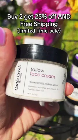 Obsessed with my @Cattle Creek Mercantile face cream!!!! My ONLY consistently used face cream! #tallow #facecream #skincare #naturalskincare #ttstastemakers  #TopTierJune #TikTokShopCreatorPicks #TTSThunderbolt #CreatorIcons #TikTokShopSummerTurnUp 