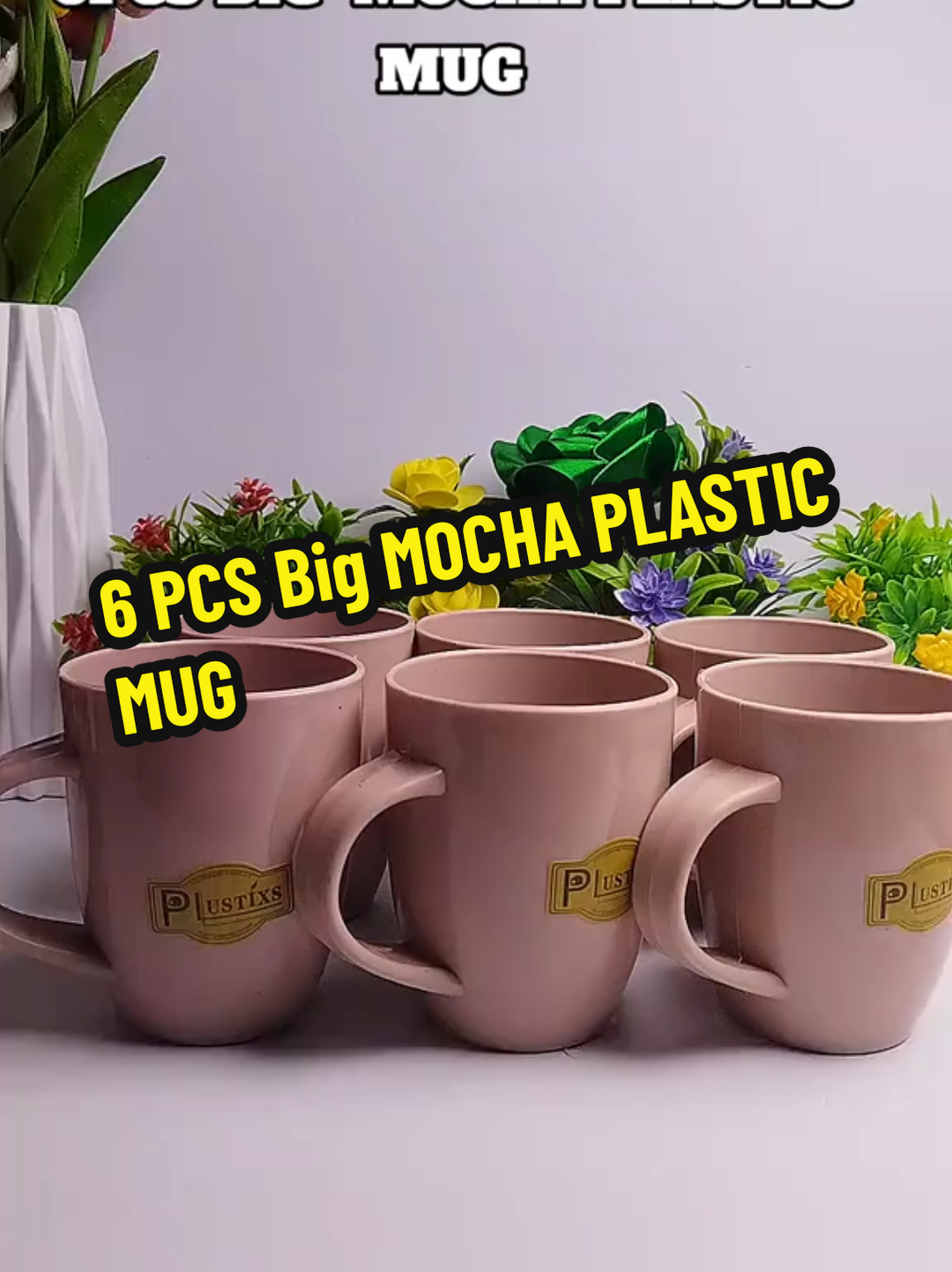 6PCS BIG  MOCHA PLASTIC MUG #plasticmug #6pcsplasticmugs #plasticmugs 