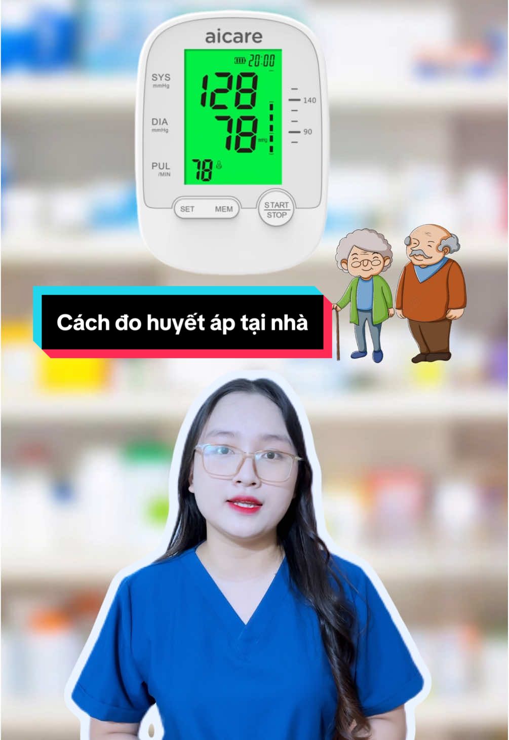 Cách sử dụng máy đo huyết áp tại nhà#kimoanhhealthcare #maydohuyetap #huyetap #dohuyetap 