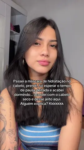 Dormir com a máscara no cabelo desbloqueado ✅ #cabelo #cabelopreto #cabelocurto #cabelomedio #hidratacaodecabelo 