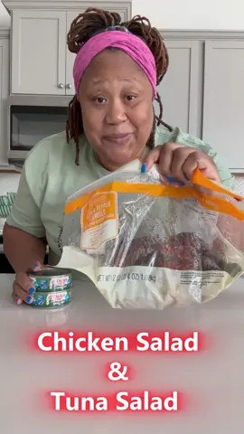 Keeta and I were seriously craving some chicken salad and tuna salad today 🥗—so I whipped some up, and let me tell you, it hit the spot! ❤️ Hope y’all are having the most amazing day. I love me some YOU! #tunasalad #chickensalad #yum #delicious 