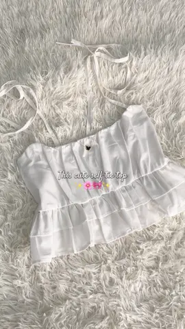 This cute self tie top🌸#selftietop#linentop#tops#topsforwomen 