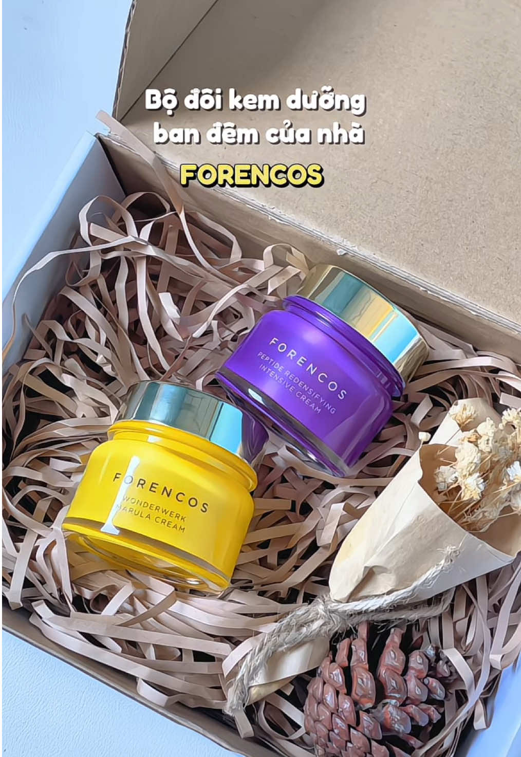 Bộ đôi kem dưỡng ban đêm của nhà Forencos @Forencos Official Store  #kemduongam #duongamdamat #SelfCare #goclamdep #forencos #xh #xuhuong 