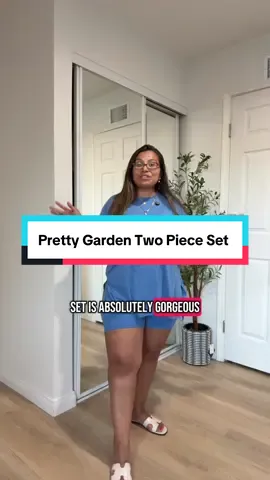Summer 2025 called — it wants THIS fit on repeat 😍☀️ Matching set = instant outfit win #twopieceset #2pieceset #twopieceoutfit #bikershorts #prettygarden #tiktokshopsummerturnup #dealsforyourdays 