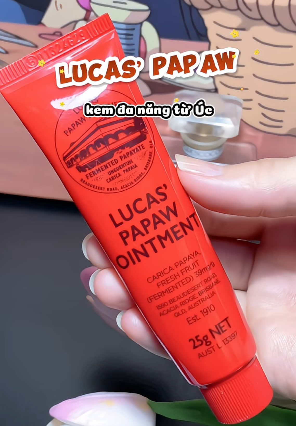 Tuýp đỏ quen thuộc, dưỡng môi quá ổn luôn 👌#kemdanang  #lucas #duongmoi #duongmoilucas #xuhuong #xh #review #uboxing #moikho #viral 