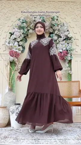 Gamis kondangan mahogani ✨ #fypシ゚ #gamiskondangan #gamismahogany 