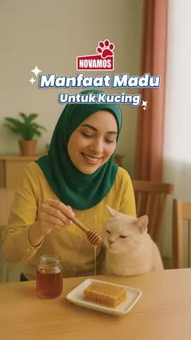 Ternyata madu juga bermanfaat bagi kucing loh pet owner  #novamos #fyp #edukasi #edukasikucing #kucing #anabul #manfaatmadu #madukucing 