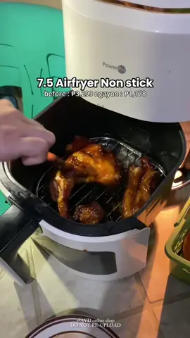 POWERPH Air Fryer 7.5L White Household Multi functional oil free Airfryer liner!🐟🍗🍞🥐 #airfryer #affordableairfryer #fypシ #powerph #powerphairfryer #multifunctionalairfryer 