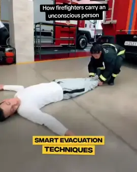 How firefighters carry an unconscious person #firefighter #fire #unconscious #fireservice #fyp #fypp #fypシ゚ #creatorsearchinsights 