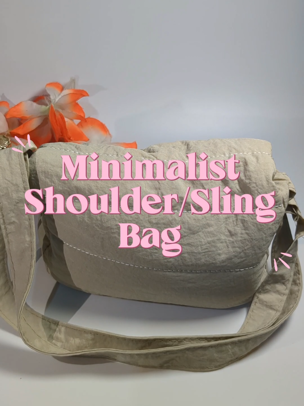 Mumu 5067 Cute Embroidery Women Classy Sling Bag Minimalist Shoulder Straightforward Bags For Woman #slingbag #shoulderbag #embroide #minimalistbag #classybag 