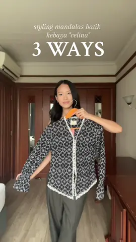 so cute and versatile 🤍 #wearyourdreams #mandalaswomen #kebayamodern @MANDALAS Batik Premium 