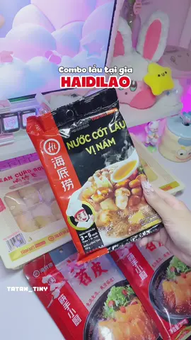 Coi tụi bạn ngồi thèm lắm gòi thấy tội mà thôi cũng kệ :))) lẩu ngon nha các fen ơi🤤#tatan_tiny #review #unbox #unboxing #viral #review #haidilao #haidilaohotpot #lautainha 