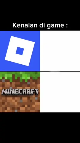 sebuah perbedaan🗿 #meme #roblox #Minecraft #relateable 