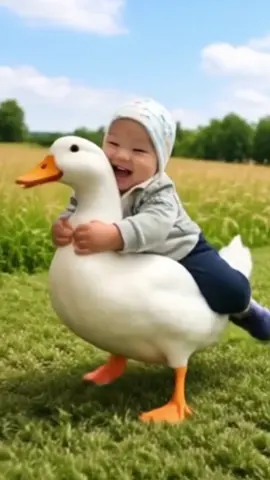 nay mẹ cho em đi bắt con vịt, cơ mà vịt chạy đâu mất rồi ;)) #thocvaai #baby #ai #duck #viral #xuhuong 